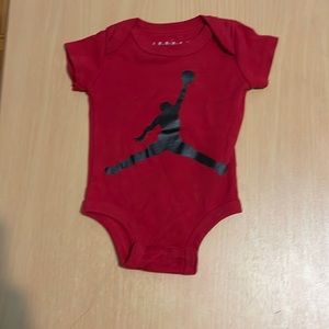Baby red Jordan shirt 3-piece